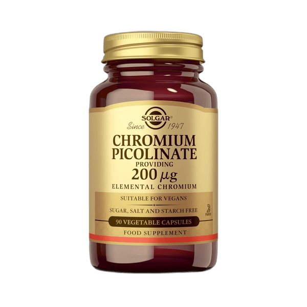Solgar Chromium Picolinate 200 mcg Vegetable Capsules